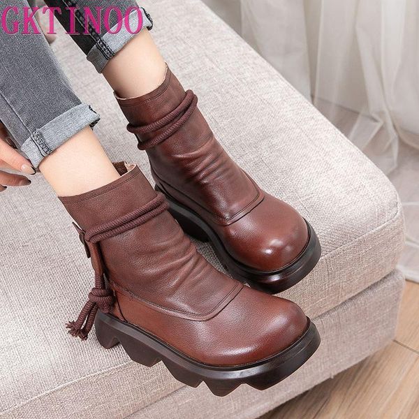 gktinoo winter 2021 new platform boots women shoes genuine leather zip round toe wedges handmade concise ankle women boots, Black
gktinoo winter 2021 new platform boots women shoes genuine leather zip round toe wedges handmade concise ankle women boots, Black