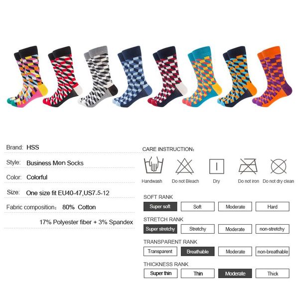 hss brand 2018 men cotton socks british style casual happy socks fahion colorful crew men's business socks calcetines wmtxpz xhlove, Black
hss brand 2018 men cotton socks british style casual happy socks fahion colorful crew men's business socks calcetines wmtxpz xhlove, Black