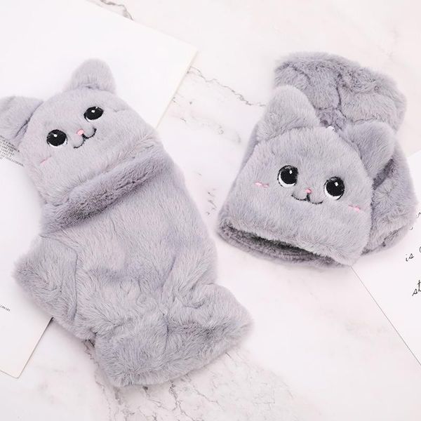winter warm soft fur knit mittens women flip half finger driving gloves plush thick cute cat touch screen gloves, Blue;gray
winter warm soft fur knit mittens women flip half finger driving gloves plush thick cute cat touch screen gloves, Blue;gray