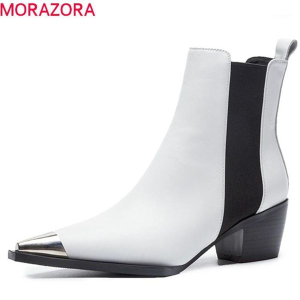 morazora 2020 ankle boots for women slip on mixed colors autumn boots pointed toe genuine leather shoes woman1, Black
morazora 2020 ankle boots for women slip on mixed colors autumn boots pointed toe genuine leather shoes woman1, Black