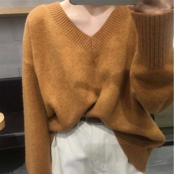 fashion simple solid v neck knit women 2020 new autumn loose casual sweater female long sleeve pullover sweater xx321, White;black
fashion simple solid v neck knit women 2020 new autumn loose casual sweater female long sleeve pullover sweater xx321, White;black
