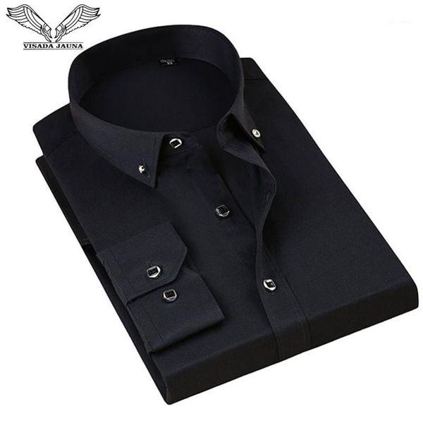 da jauna 2019 men's shirt soild casual brand slim fit long-sleeve business shirts big size s-4xl n50081, White;black
da jauna 2019 men's shirt soild casual brand slim fit long-sleeve business shirts big size s-4xl n50081, White;black