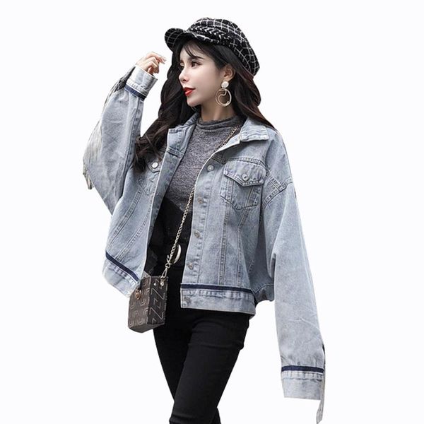 women's jackets rlyaeiz harajuku style tassel short denim jacket women 2021 spring autumn fashion loose long sleeve pockets jeans coat, Black;brown
women's jackets rlyaeiz harajuku style tassel short denim jacket women 2021 spring autumn fashion loose long sleeve pockets jeans coat, Black;brown