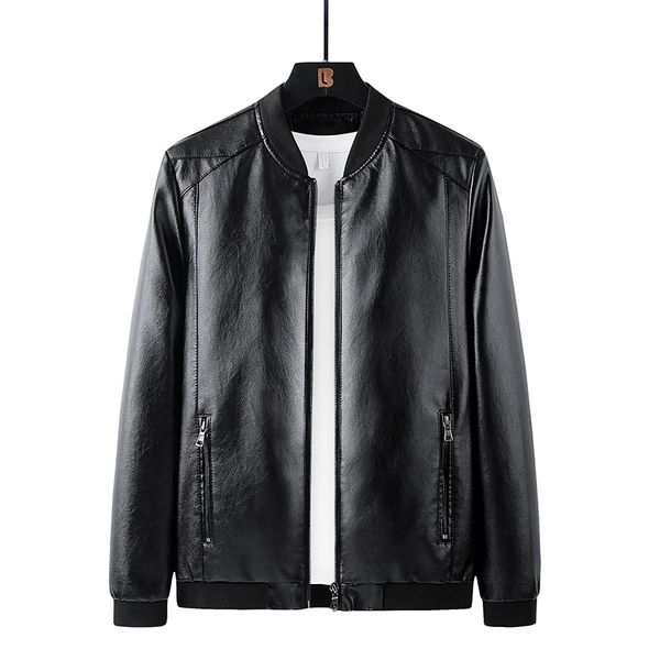 new all-match spring and autumn men's casual motorcycle jacket leather jacket, Black
new all-match spring and autumn men's casual motorcycle jacket leather jacket, Black