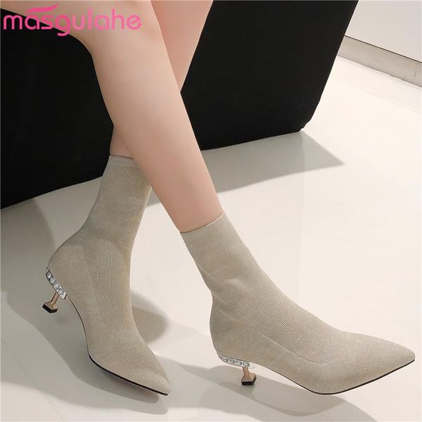 masgulahe lady ankle boots 2020 new fashion winter high heel boots thin heels pointed toe pink black knitting womens
masgulahe lady ankle boots 2020 new fashion winter high heel boots thin heels pointed toe pink black knitting womens
