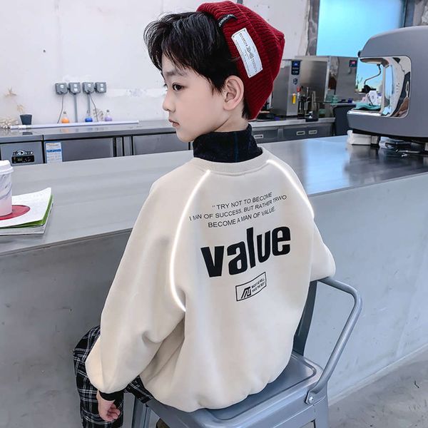 sweater boys' new plush korean 2020 autumn and winter fashion brand thickened base shirt children's wear fia6, Black
sweater boys' new plush korean 2020 autumn and winter fashion brand thickened base shirt children's wear fia6, Black