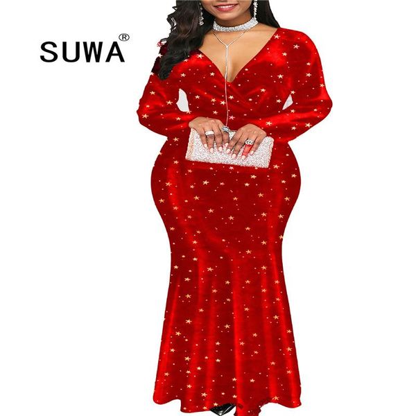 autumn winter dress women 2021 elegant deep v banquet party wedding vestidos casual plus size mermaid maxi bodycon dress, Black;gray
autumn winter dress women 2021 elegant deep v banquet party wedding vestidos casual plus size mermaid maxi bodycon dress, Black;gray