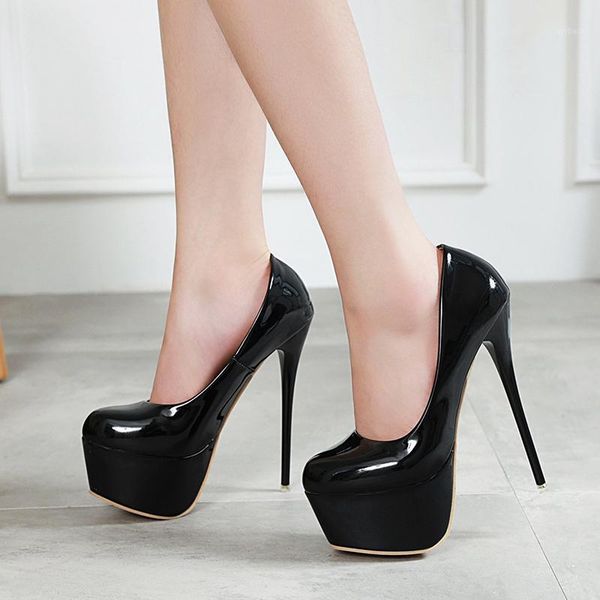 dress shoes 2021 platform heels wedding woman thin high 16cm pumps women patent leather ladies plus size 421, Black
dress shoes 2021 platform heels wedding woman thin high 16cm pumps women patent leather ladies plus size 421, Black