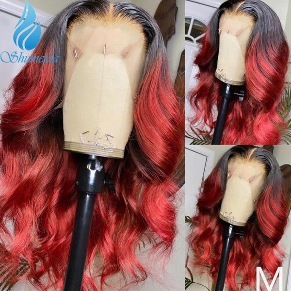 smd 150% density 13x6 lace front human hair wigs ombre red color middle ratio brazilian remy human hair wig with pre plucked, Black;brown
smd 150% density 13x6 lace front human hair wigs ombre red color middle ratio brazilian remy human hair wig with pre plucked, Black;brown