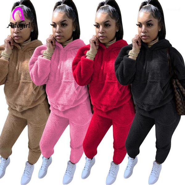 plush warm fluffy suits women's tracksuits long sleeve hooded sweatsuit hoodie and bodycon jogger sporty home teddy 2 piece set1, Gray
plush warm fluffy suits women's tracksuits long sleeve hooded sweatsuit hoodie and bodycon jogger sporty home teddy 2 piece set1, Gray