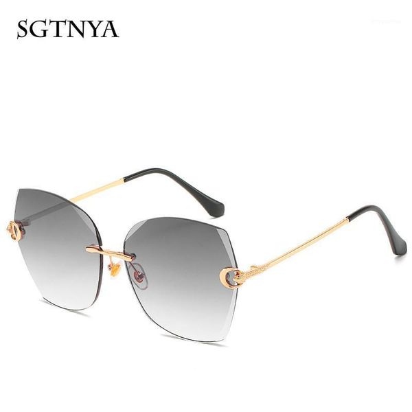 new polygonal large frame cut-edge sunglasses fashion men's and women's sunglasses trendy frameless uv4001, White;black
new polygonal large frame cut-edge sunglasses fashion men's and women's sunglasses trendy frameless uv4001, White;black