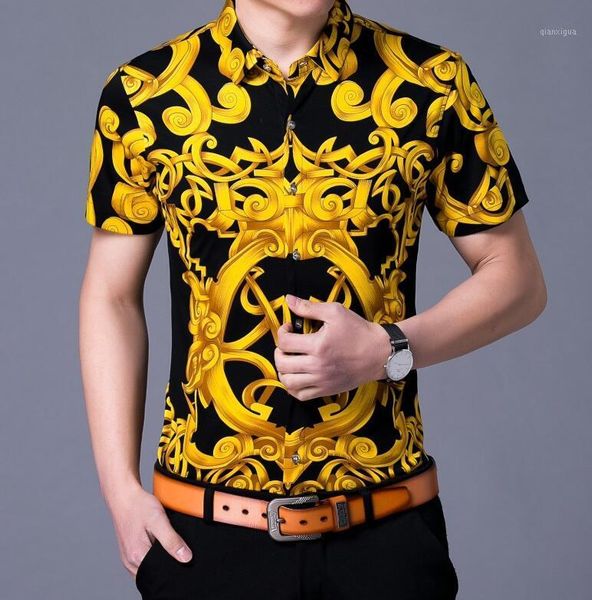 summer new europe and the united states men's clothing fashion geometric pattern printing lapel comfortable men's shirts1, White;black
summer new europe and the united states men's clothing fashion geometric pattern printing lapel comfortable men's shirts1, White;black