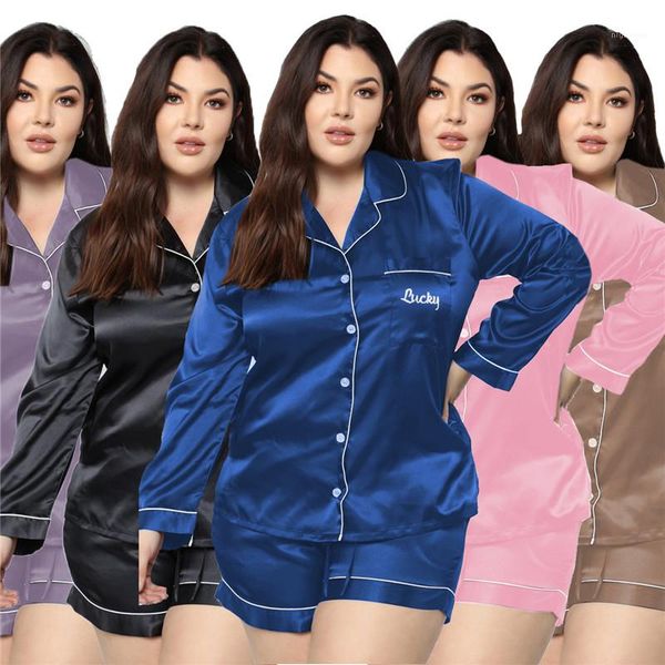 plus size sleepwears fashion long sleeve short pants womens 2pcs plus size nightwears casual females clothing letter embroidery womens
plus size sleepwears fashion long sleeve short pants womens 2pcs plus size nightwears casual females clothing letter embroidery womens