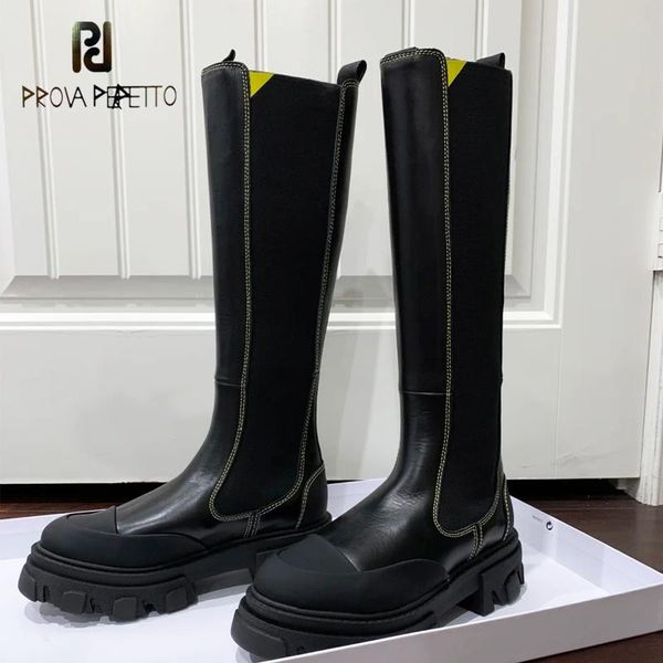 autumn winter new thick-soled boots fashion straight knight high-tube knee-high boots thin microfiber zapatos de mujer, Black
autumn winter new thick-soled boots fashion straight knight high-tube knee-high boots thin microfiber zapatos de mujer, Black