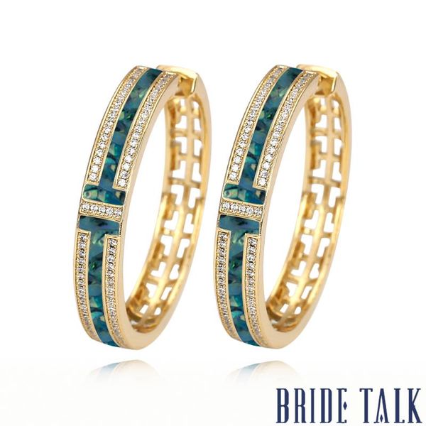 bride talk retro round shape women earrings cubic zirconia simple style luxury fashion saudi arabia bridal jewelry for wedding, Golden;silver
bride talk retro round shape women earrings cubic zirconia simple style luxury fashion saudi arabia bridal jewelry for wedding, Golden;silver