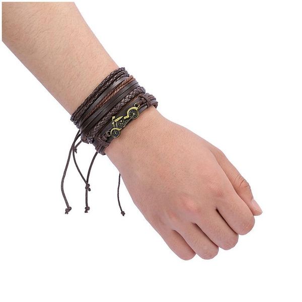 eif dock vintage motorcycle leather bracelet for men and women handmade weave rope charm wristband jewelry acc jllkcd
eif dock vintage motorcycle leather bracelet for men and women handmade weave rope charm wristband jewelry acc jllkcd