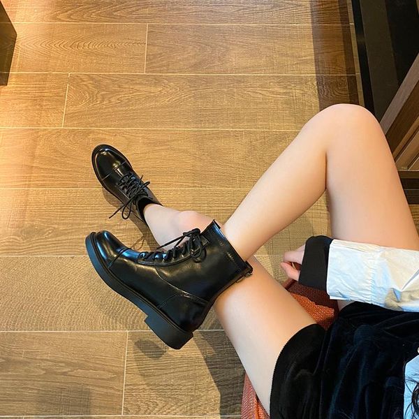 web celebrity the same martin boot woman 2021 autumn 2021 all british style back zip lace-up ankle boot flat skinny, Black
web celebrity the same martin boot woman 2021 autumn 2021 all british style back zip lace-up ankle boot flat skinny, Black