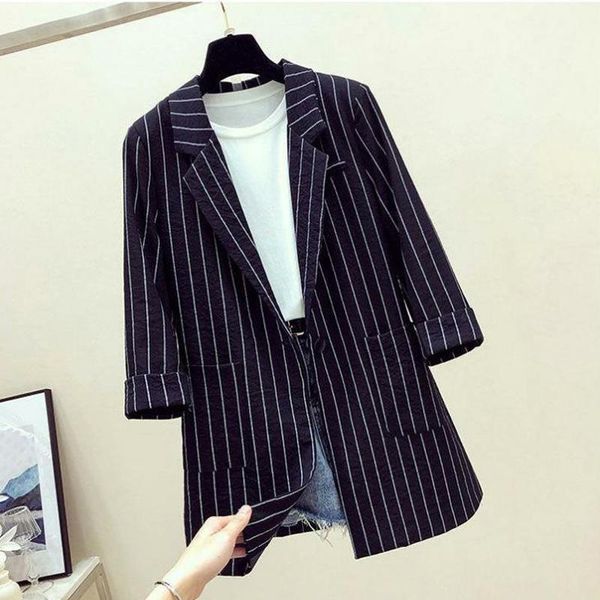 2020 new loose suit sunscreen jacket women's middle long thin casual suit spring and autumn1, White;black
2020 new loose suit sunscreen jacket women's middle long thin casual suit spring and autumn1, White;black