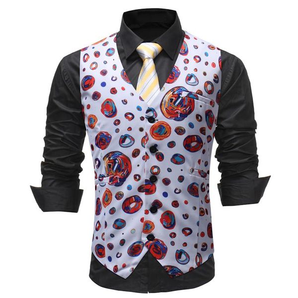 men's vests men clothes 2021 chalecos para hombre fashion print flower vest casual suit dress four seasons colete masculino, Black;white
men's vests men clothes 2021 chalecos para hombre fashion print flower vest casual suit dress four seasons colete masculino, Black;white
