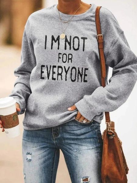 2020 women's sweatshirt printed letter loose round neck long-sleeved gray sweatershirts for women1, Black
2020 women's sweatshirt printed letter loose round neck long-sleeved gray sweatershirts for women1, Black