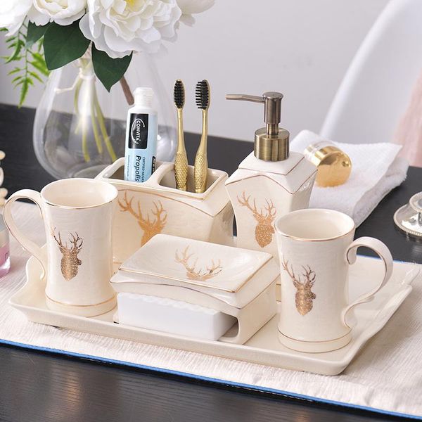 bath accessory set bathroom accessories ceramic liquid soap dispenser toothbrush holder washingroom decor toilet supplies
bath accessory set bathroom accessories ceramic liquid soap dispenser toothbrush holder washingroom decor toilet supplies