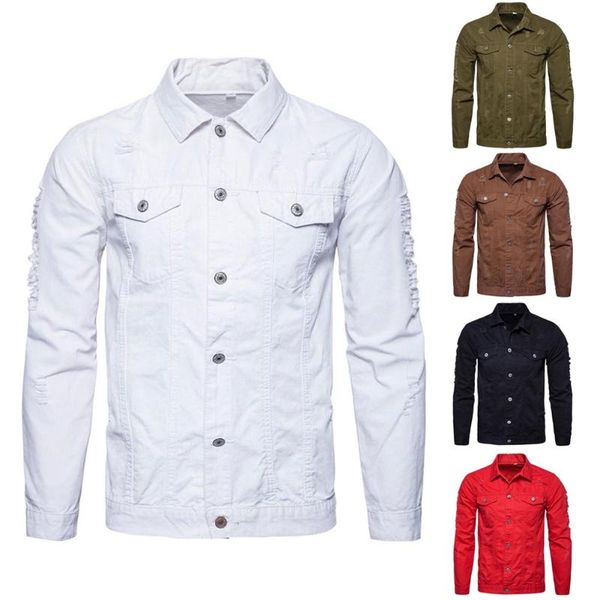 men's jackets fashion men ripped solid jacket hip hop coats slim fit autumn h8, Black;brown
men's jackets fashion men ripped solid jacket hip hop coats slim fit autumn h8, Black;brown