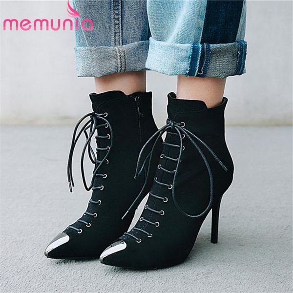 memunia 2020 новое прибытие лодыжки ботинки женщины кружева zip stiletto высокие каблуки осень осень сапоги сапоги женщина элегантная вечери, Black
memunia 2020 новое прибытие лодыжки ботинки женщины кружева zip stiletto высокие каблуки осень осень сапоги сапоги женщина элегантная вечери, Black