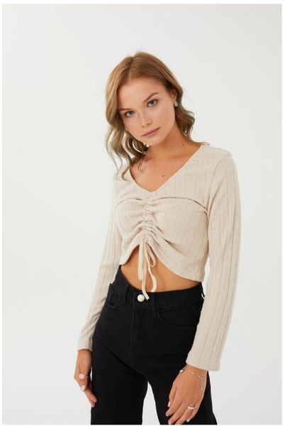women, blouse, four season beige, long arm, stylish and comfortable, drawstring, White
women, blouse, four season beige, long arm, stylish and comfortable, drawstring, White