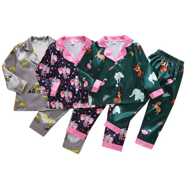 kids cartoon pajamas suits toddler boys excavator printed homewear girls elephant turn-down collar pijamas big kids clothes sets 06210115, Blue;red
kids cartoon pajamas suits toddler boys excavator printed homewear girls elephant turn-down collar pijamas big kids clothes sets 06210115, Blue;red