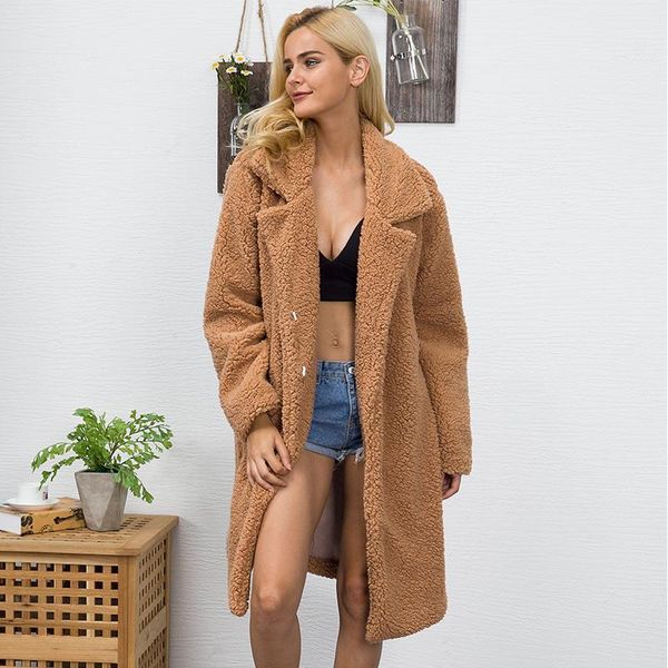 heyouthoney autumn winter 2017 new fashion casual covered button faux fur coat woman thick warm turndown collar outwears s-3xl1, Black
heyouthoney autumn winter 2017 new fashion casual covered button faux fur coat woman thick warm turndown collar outwears s-3xl1, Black
