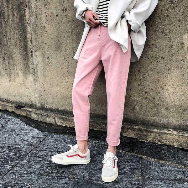spring new pink jeans men slim fashion solid color casual denim pants man streetwear hip hop cowboy trousers male clothes1, Blue
spring new pink jeans men slim fashion solid color casual denim pants man streetwear hip hop cowboy trousers male clothes1, Blue