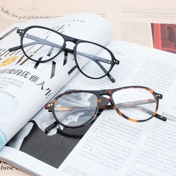 brand name myopia glasses frame easy installation men women oval metal hinge pc lens with packaging, Black
brand name myopia glasses frame easy installation men women oval metal hinge pc lens with packaging, Black