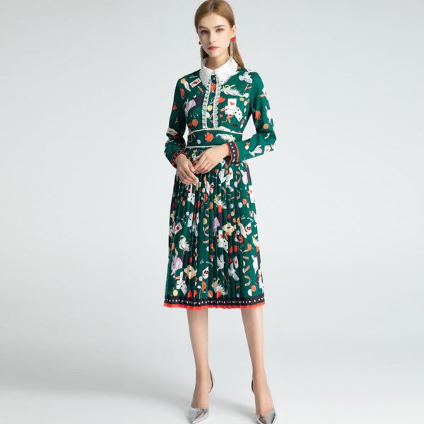 2021 lapel neck long sleeve panelled milan runway dress designer dress brand same style dress 1218-32, Black
2021 lapel neck long sleeve panelled milan runway dress designer dress brand same style dress 1218-32, Black