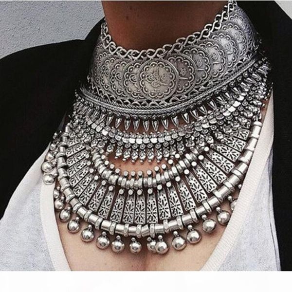 heap choker necklaces ztech collar coin necklace & pendant vintage crystal maxi choker statement collier female boho big fashion women je, Silver
heap choker necklaces ztech collar coin necklace & pendant vintage crystal maxi choker statement collier female boho big fashion women je, Silver