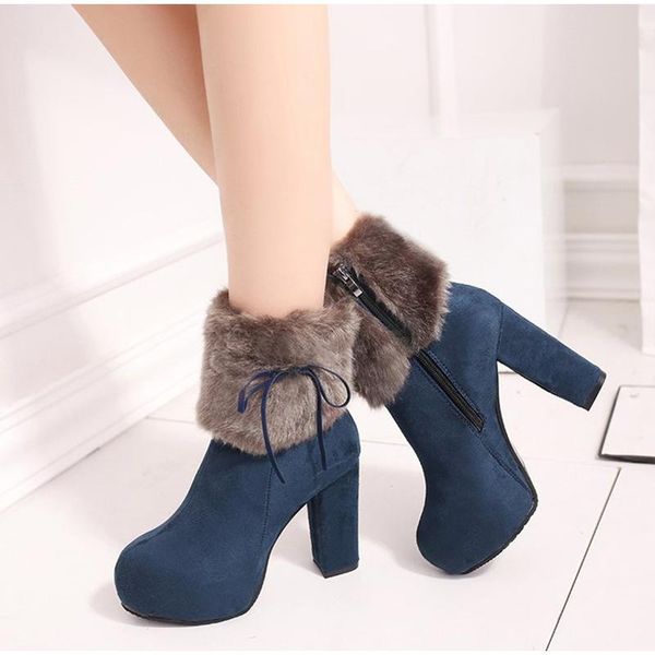 boots winter ankle women faux fur female zipper bowtie suede women's warm shoes woman elegant ladies high heels, Black
boots winter ankle women faux fur female zipper bowtie suede women's warm shoes woman elegant ladies high heels, Black
