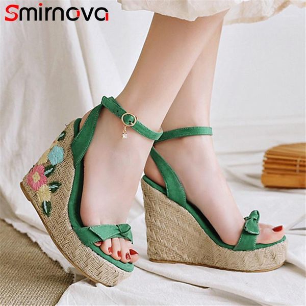 smirnova 2020 wedges platform sandals women party wedding shoes bowknot buckle summer high heel sandals female1, Black
smirnova 2020 wedges platform sandals women party wedding shoes bowknot buckle summer high heel sandals female1, Black
