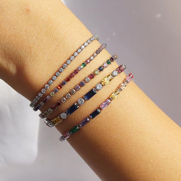 charm bracelets women's fashion rainbow crystal gold filled adjustable tennis chain cubic zirconia cz rhinestone bracelet bangle for wo, Golden;silver
charm bracelets women's fashion rainbow crystal gold filled adjustable tennis chain cubic zirconia cz rhinestone bracelet bangle for wo, Golden;silver