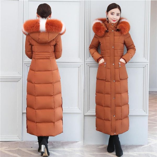 super longer real fox coat 95% down women's jacket winter fashion larger fur collar warmer with hoodie jackets f1817, Black
super longer real fox coat 95% down women's jacket winter fashion larger fur collar warmer with hoodie jackets f1817, Black