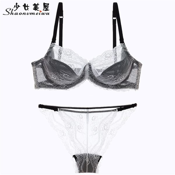 shaonvmeiwu new thin woman lingerie lace thin bra mesh gauze comfort no sponge breathable lj201211, Red;black
shaonvmeiwu new thin woman lingerie lace thin bra mesh gauze comfort no sponge breathable lj201211, Red;black