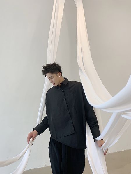 2021 New S-6xl!! Black Man Asymmetrical Shirt Breeze Cool Temper Fashion Inclination Front Bat-mango Shoulder Jacket M7PI
2021 New S-6xl!! Black Man Asymmetrical Shirt Breeze Cool Temper Fashion Inclination Front Bat-mango Shoulder Jacket M7PI