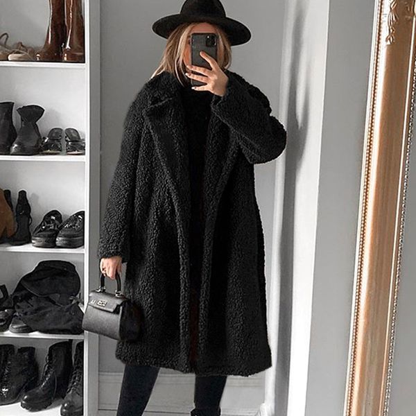 artificial fur coat autumn winter women's clothing fashion casual plush warm outerwear elegant lapel jacket plus size s-3xl kg-197, Black
artificial fur coat autumn winter women's clothing fashion casual plush warm outerwear elegant lapel jacket plus size s-3xl kg-197, Black