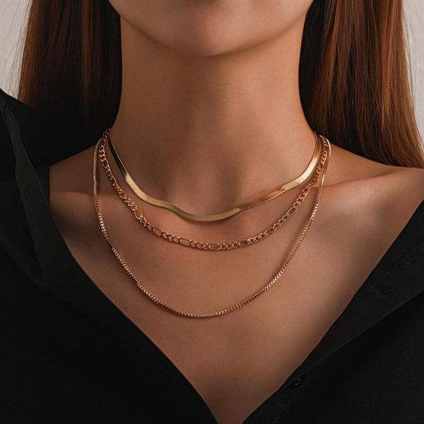 chokers gold layered set minimalist choker chain necklace layering punk jewelry crescent mujer layers gift for friendship, Golden;silver
chokers gold layered set minimalist choker chain necklace layering punk jewelry crescent mujer layers gift for friendship, Golden;silver