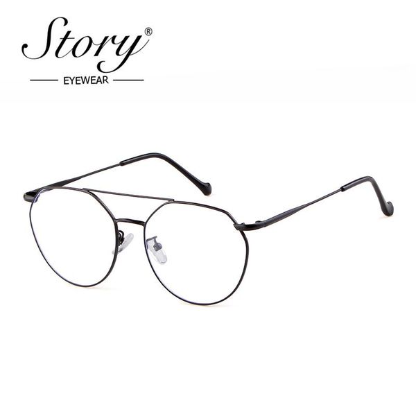 sunglasses story fashion round glasses women men 2021 brand vintage kickoff anti-blue light doulble bridge polygon frame eyewear ps9806t, White;black
sunglasses story fashion round glasses women men 2021 brand vintage kickoff anti-blue light doulble bridge polygon frame eyewear ps9806t, White;black
