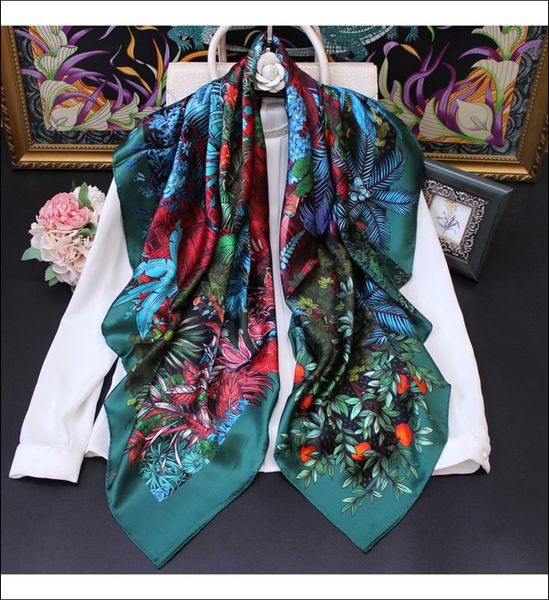 square scarf 110cm big scarf female silk shawl stole poncho hand sewn edges scarves"jardin a sintra, Blue;gray
square scarf 110cm big scarf female silk shawl stole poncho hand sewn edges scarves"jardin a sintra, Blue;gray