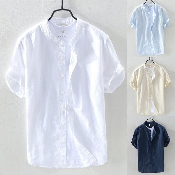 newly men baggy cotton linen solid short sleeve button down shirts for summer fif66 drop shipping, White;black
newly men baggy cotton linen solid short sleeve button down shirts for summer fif66 drop shipping, White;black