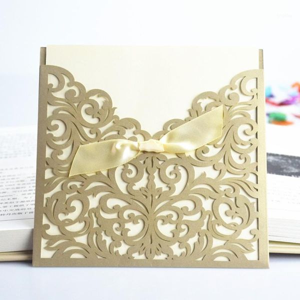 wholesale-30 pcs/lot lace ribbon bow knot wedding invitation card vintage laser cut gold hollow flowers blank inside with envelope1
wholesale-30 pcs/lot lace ribbon bow knot wedding invitation card vintage laser cut gold hollow flowers blank inside with envelope1