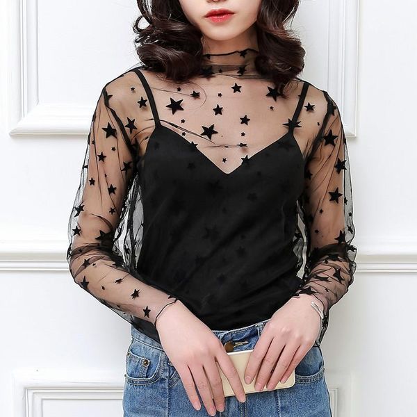women femme white black dot star tank sea vacation mesh net see through lace blouse girls spring summer t
women femme white black dot star tank sea vacation mesh net see through lace blouse girls spring summer t