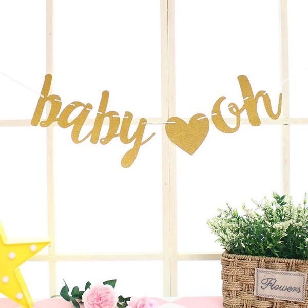 party decoration 1set glitter gold oh baby banner gender reveal bunting garland for shower birthday decor balloons
party decoration 1set glitter gold oh baby banner gender reveal bunting garland for shower birthday decor balloons
