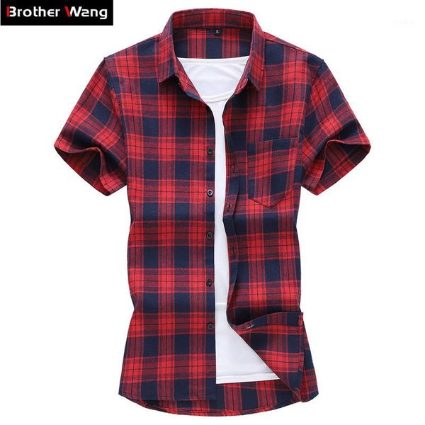 plus size 5xl 6xl 7xl classic style men's casual short sleeve plaid shirt 2020 summer new fashion loose shirt male brand clothes1, White;black
plus size 5xl 6xl 7xl classic style men's casual short sleeve plaid shirt 2020 summer new fashion loose shirt male brand clothes1, White;black