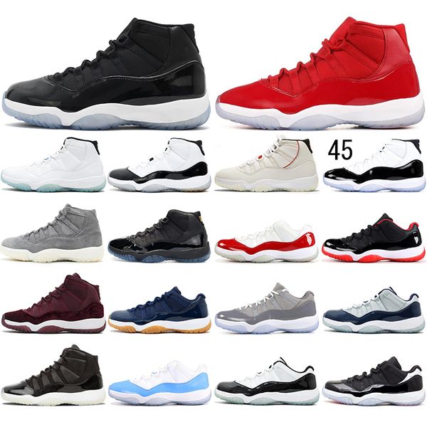 2020 men women 11 11s basketball shoes cap and gown red velvet platinum tint cherry emerald fashion womens mens sport sneakers 36-47
2020 men women 11 11s basketball shoes cap and gown red velvet platinum tint cherry emerald fashion womens mens sport sneakers 36-47